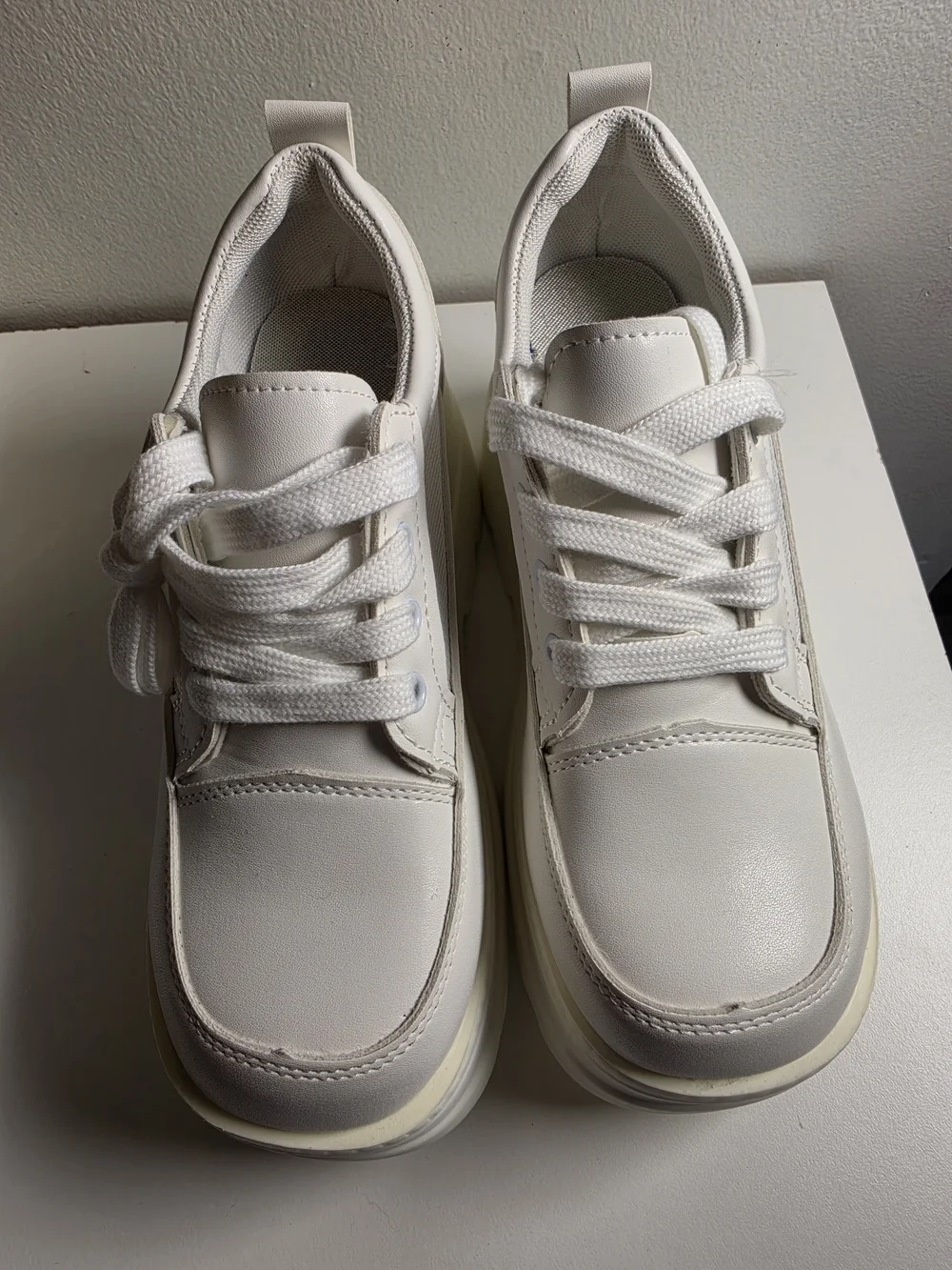 SHEIN White Platform Sneakers